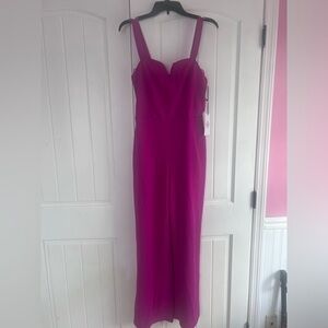 Crystal Sky Vibrant Pink Jumpsuit Size Medium NWT